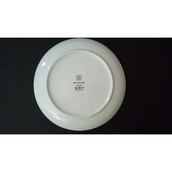 West Elm Rachel Kozlowski Dapper Animal Winter Fox Snowman Plate Salad Dessert - Picture 8 of 8